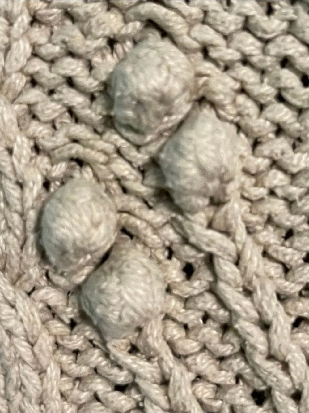 Sundance 80%Silk 20% Cotton Cable-Knit Sweater-size Large
